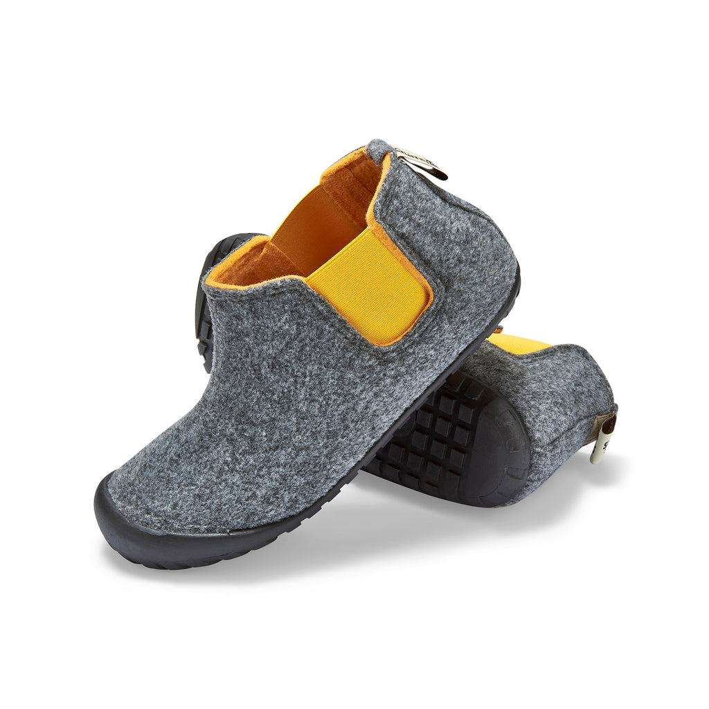 Botines Brumby Slipper - Grey & Curry