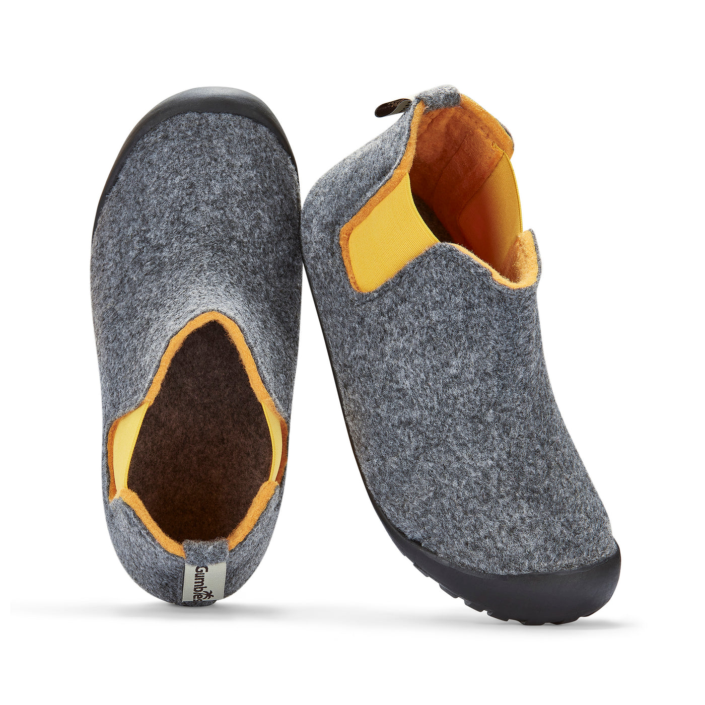 Botines Brumby Slipper - Grey & Curry