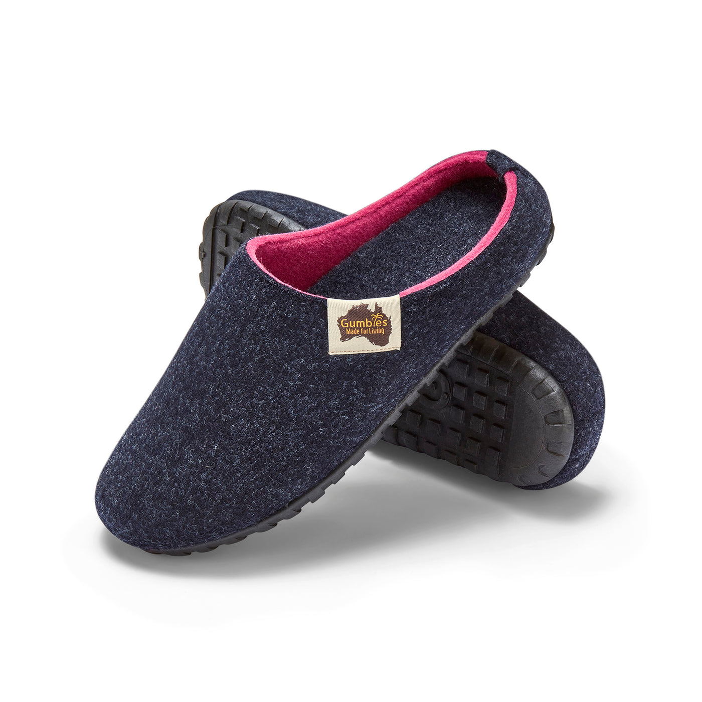 Pantuflas Outback Slippers Navy - Pink