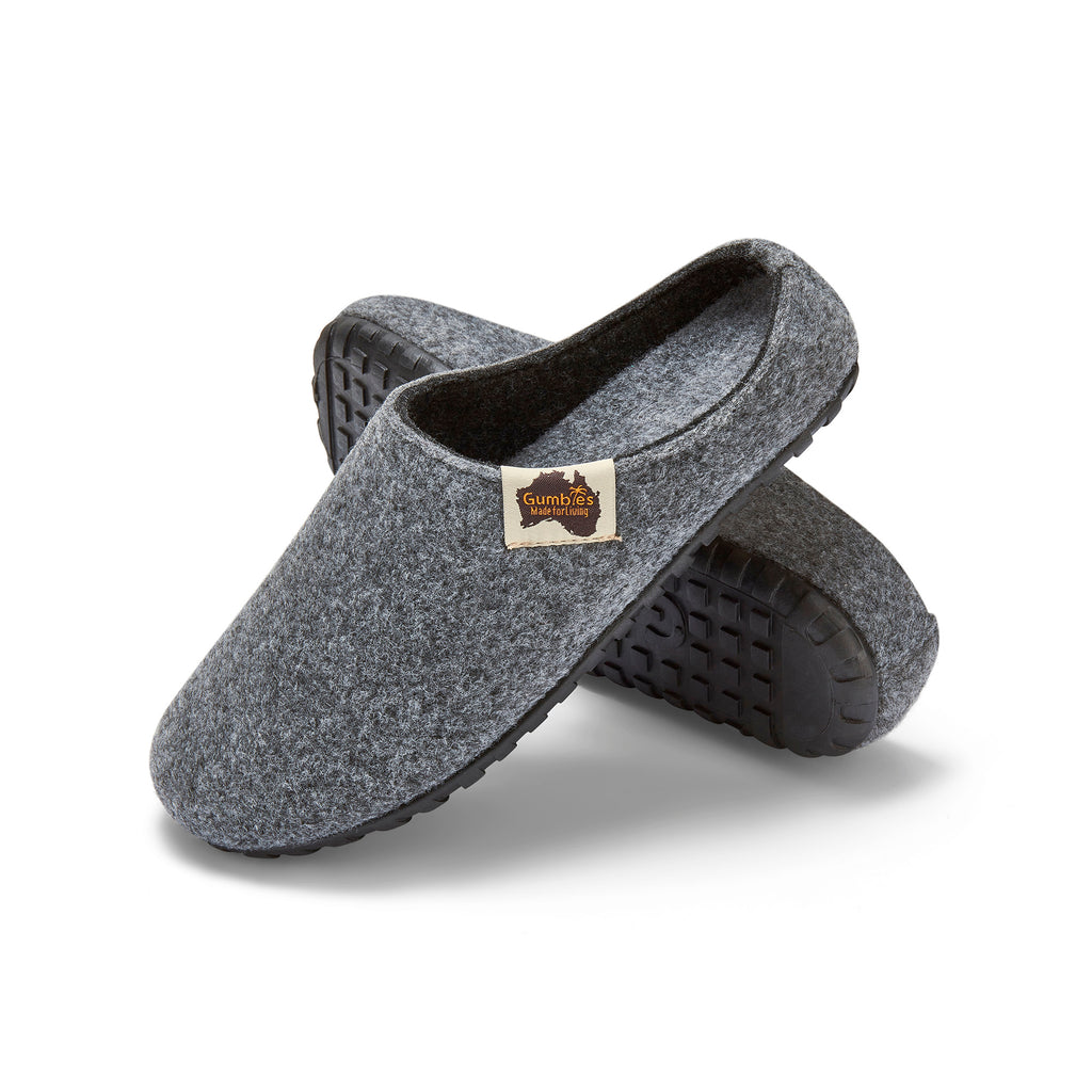 Pantuflas Outback Slippers Grey & Charcoal