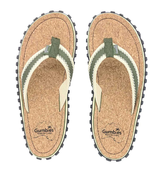 Sandalias Corker Flip-Flops Khaki