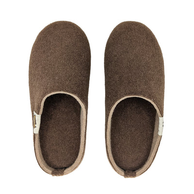 Pantuflas Outback Slippers Chocolate & Cream